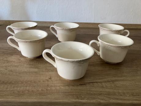 Kavová súprava provence ivory - vidiecka keramika,