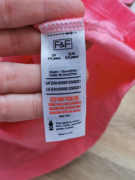 Dievčenské tričko 116, f&f,116