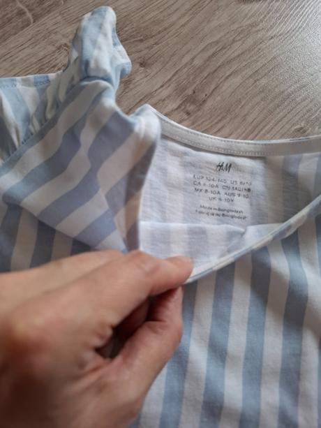 Letné bavlnené šaty 134/140, h&m,134