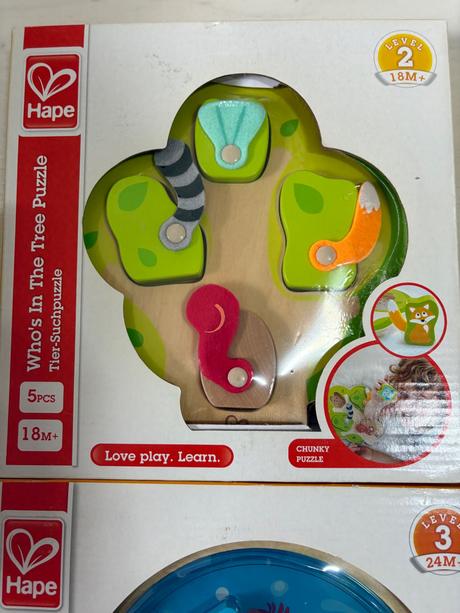 Hape - vkladacie puzzle pre deti na motoriku,