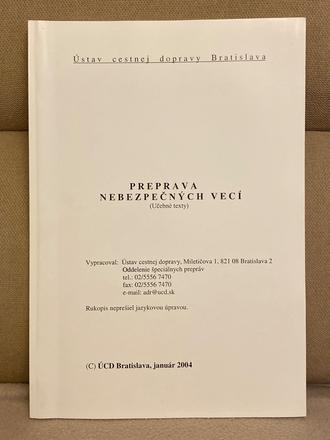 Preprava nebezpečných vecí (učebné texty), 