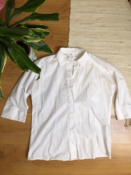 Biela bavlnená košeľa damska, 38