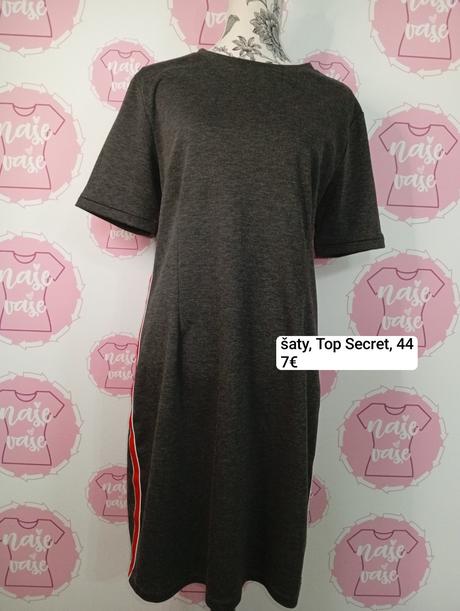Tmavo sivé šaty, 44