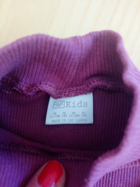 Tričko so stojačikom, f&f,80