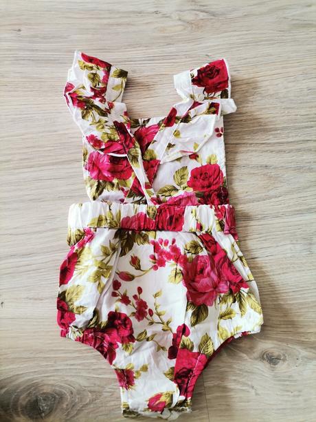 Dievčenský štýlový set - letný overal + čelenka, 80