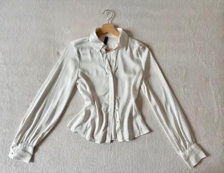 Elegantná saténová košeľa, amisu,xs