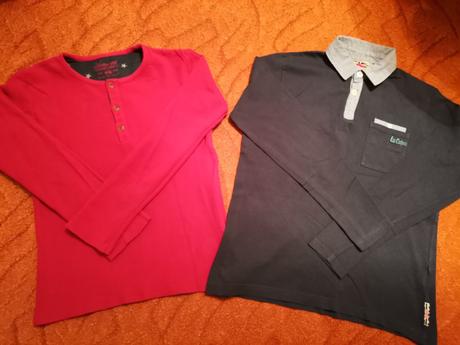 Chlapčenské tričká 2ks s dlhým rukávom, lee cooper,140