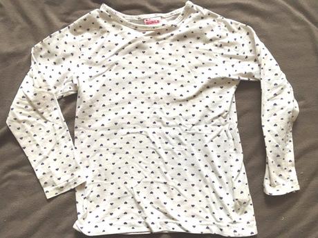 Tričko fialové srdiečka, 110