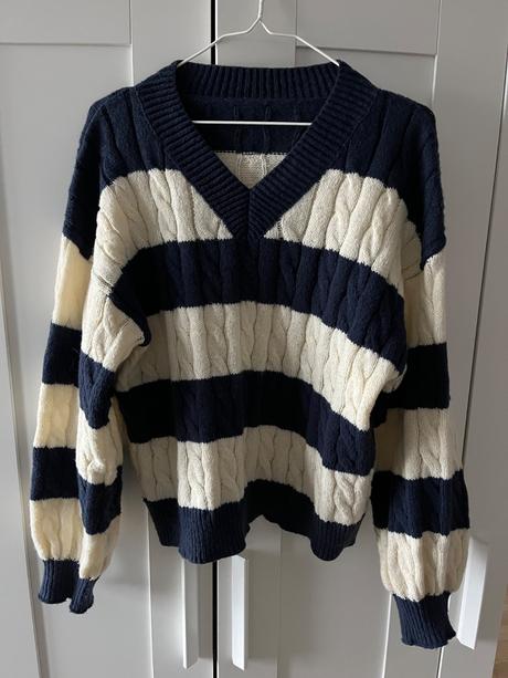 Pásikavý sveter, s