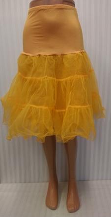 Dámska oranžová tylová sukňa, s, m, m / s