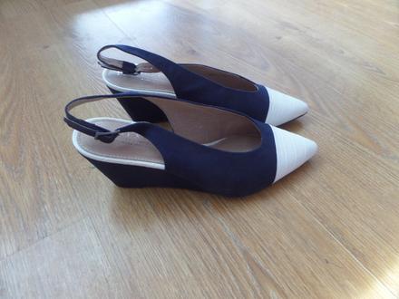 Lodičky s bielou špičkou, next,40