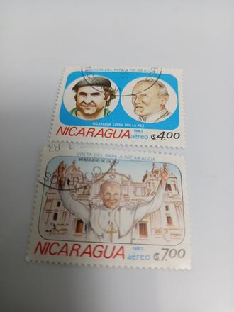 Poštové známky 1983 ján pavol ii. nikaragua, 
