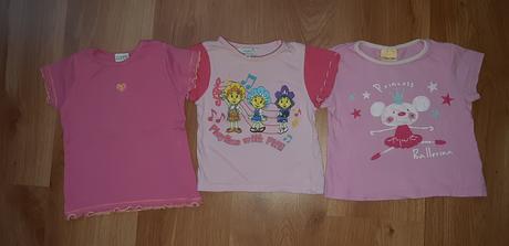 Trička 3 ks 2-3 r., 86–98