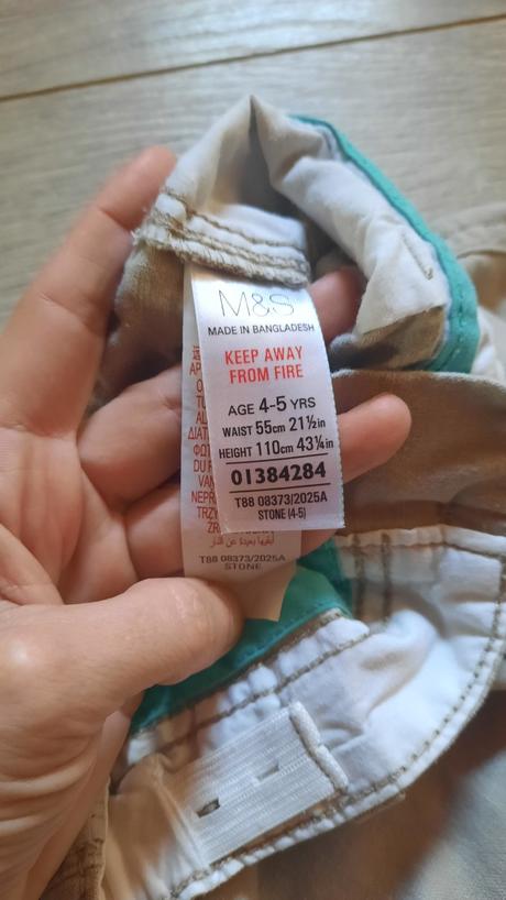 Super bavlneno lanove nohavice 2 v 1, marks & spencer,110