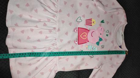 Mikinové šaty peppa pig veľ. 98/104, h&m,98