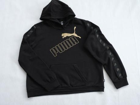 Mikina čierna puma s kapucňou, puma,xl