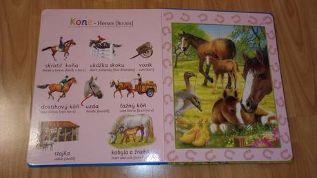 Knižka s puzzle,