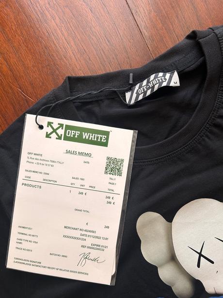 Tričko off white, m