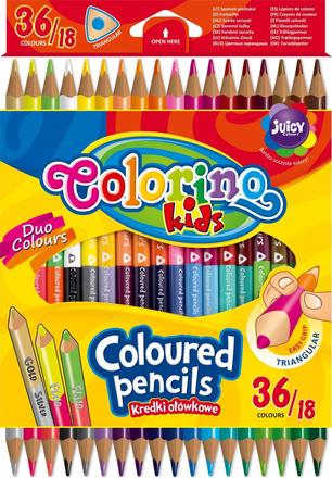 Obostranné pastelky colorino kids 36/18 ks,