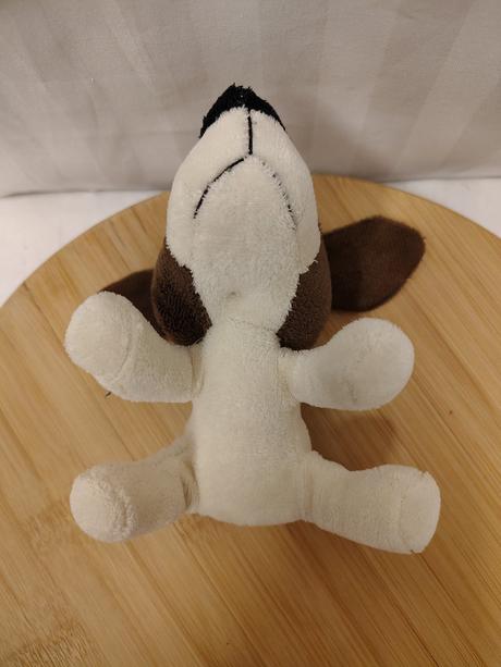 Plyšový krémovo hnedý psík, 21 cm, 
