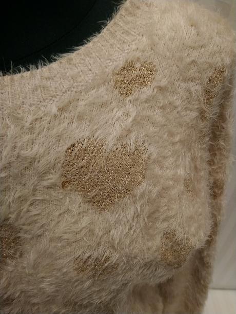 Dámsky chlpatý ružový pulóver so srdiečkami, your, l