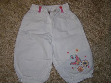 2x nohavice + biele body, 68–80