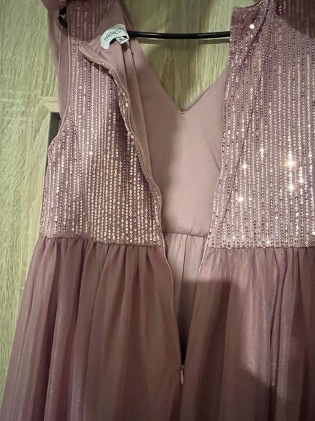 Nove tehotenske spoločenske šaty fialové, m