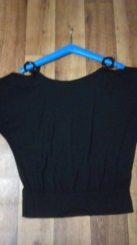 Damske čierne kimono tricko, m