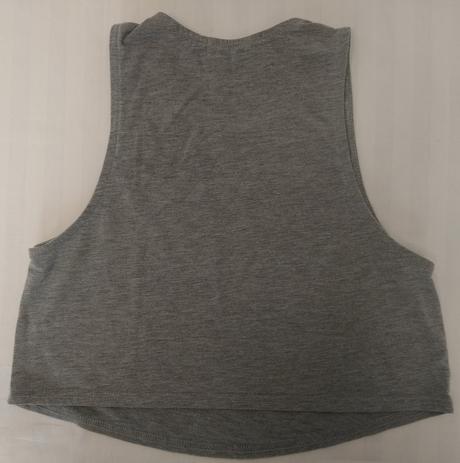 Dámsky tmavo sivý elastický crop top, boohoo, s, s