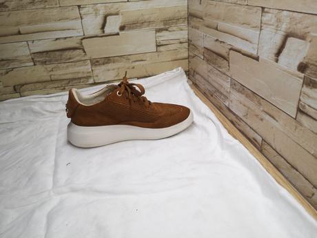 Geox 36 - dámske kožené hnedé topánky s dierkami, geox,36