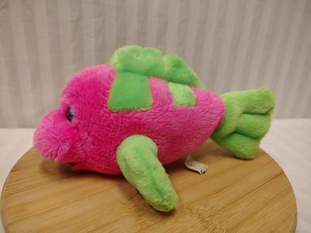 Plyšová ružovo zelená rybka, ace, 28 cm, 