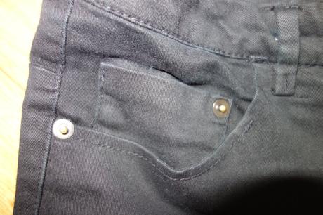 Tenké čierne rifle, h&m,36