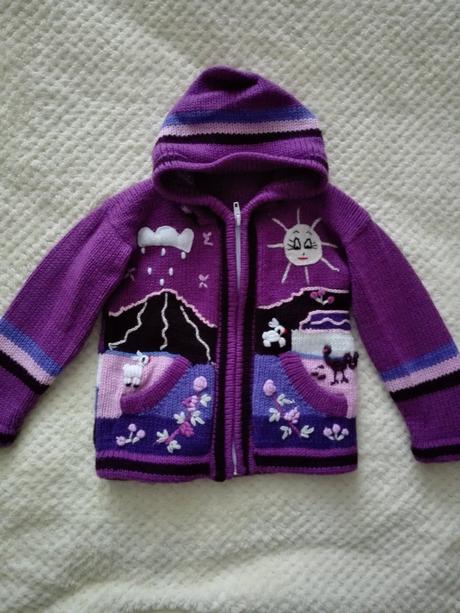 Teplucky svetrik na zips, 98