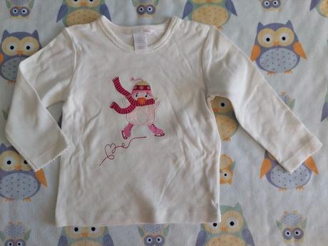 Tričko tučniak na lyžiach zn.hm veľ.80, h&m,80