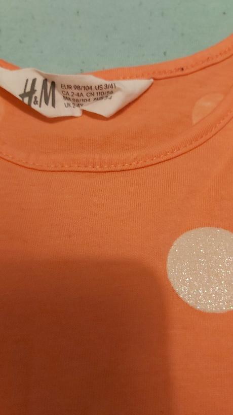 Šaty s bodkami h&m 98/104, h&m,98