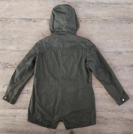 Olivovozelená prechodná parka, 40