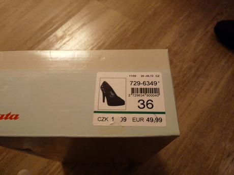 Dámske luxusné lodičky, baťa,36