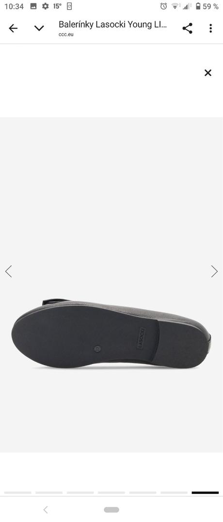 Lasocki nádherné kožené čierne nové balerínky, lasocki,31