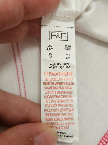 Jednofarebné tričká 3 ks, f&f,68