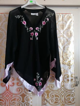 Šifonové pončo fashion bug, xxl