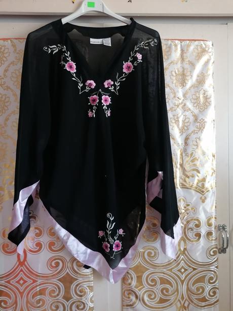 Šifonové pončo fashion bug, xxl