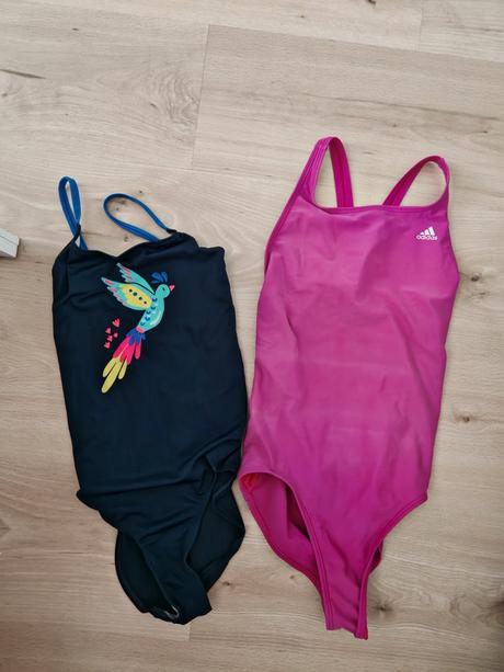 Plavky kus po 5 eur, modre xs a ruzove s, decathlon,s