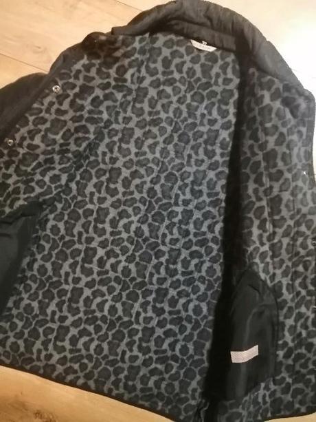 Čierna prešívaná bunda wild rose, xxl