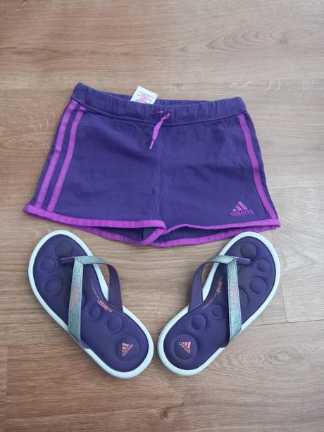 Žabky + kraťasky, adidas,30