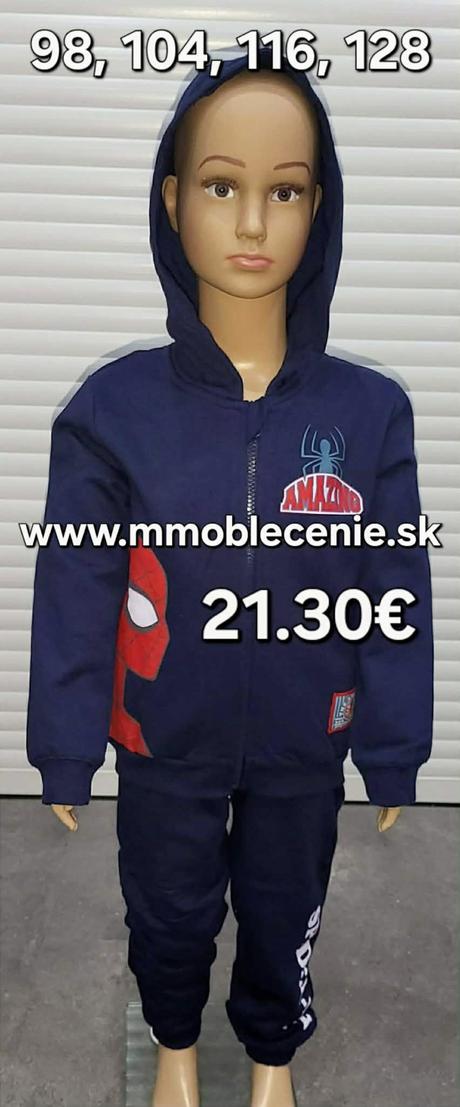 Tepláková súprava spiderman, disney,98 / 104 / 116 / 128