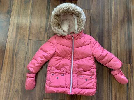 Zimná bundička s rukavičkami, f&f,92