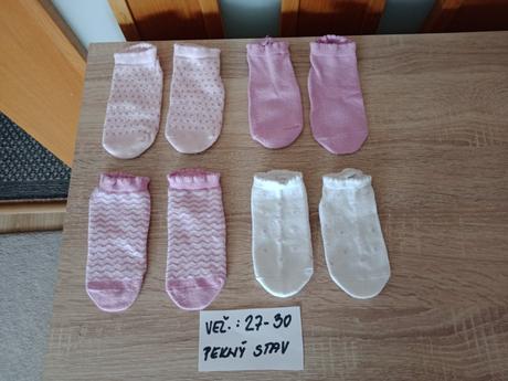Dievčenské nízke ponožky veľ.27-30, 27