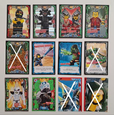 Lego ninjago karty do zberateľského albumu, 