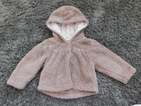Huňatá mikina-kabát č.74-80, 80
