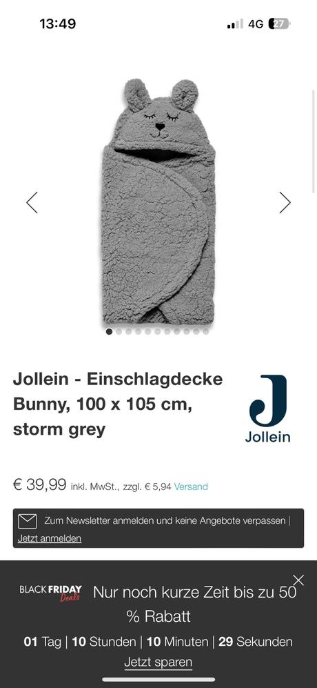 Deka autosedacky jollein, 